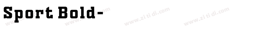 Sport Bold字体转换 Sport Bold字体转换